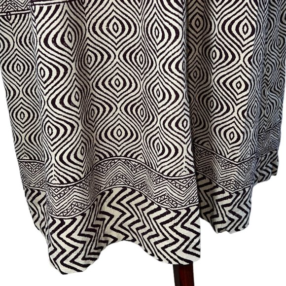 Edme & Esyllte for Anthropologie Strapless Aztec Print Maxi Dress Size 2 - Picture 10 of 12